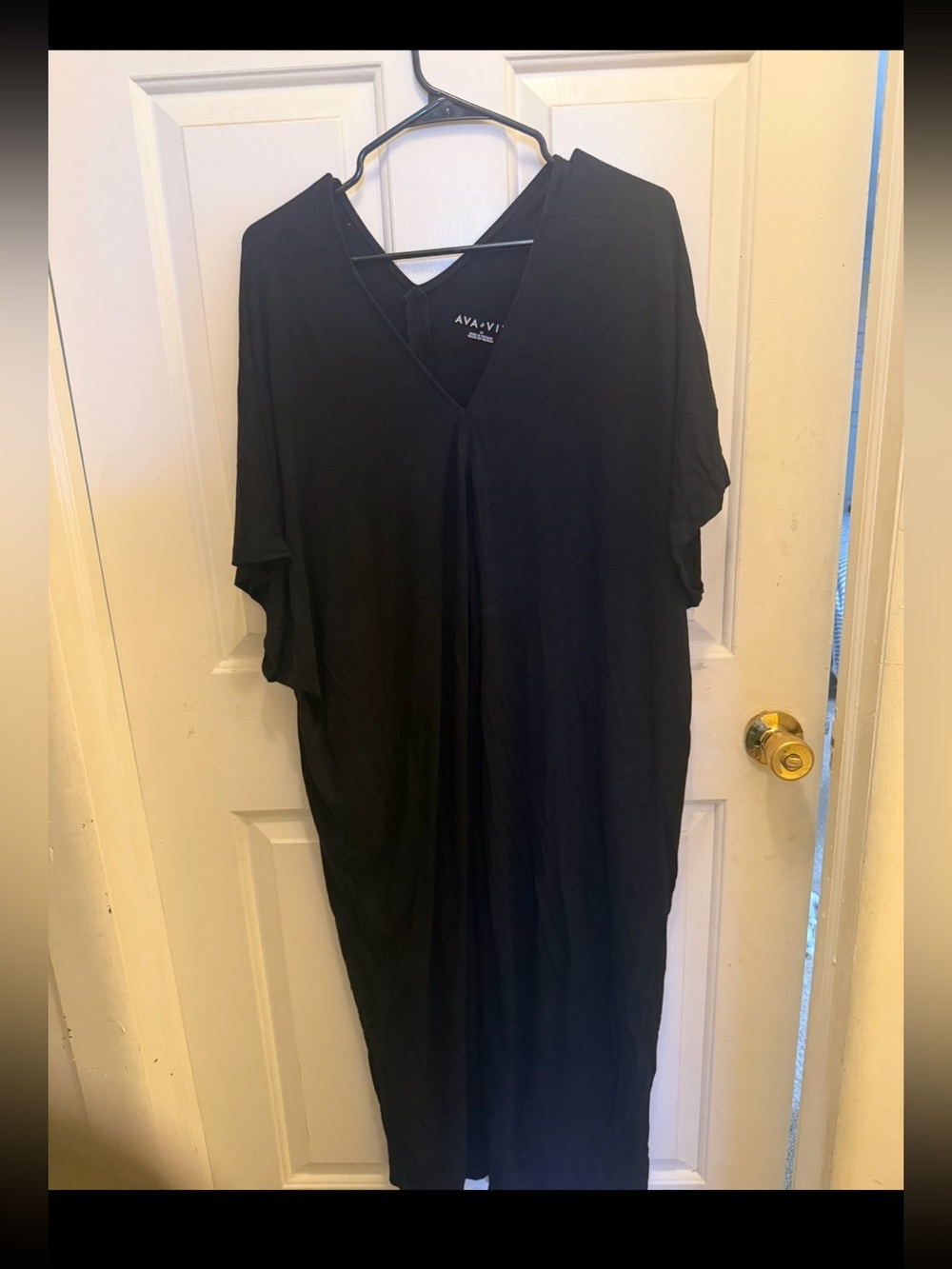 Ava and Viv long black dress 2x